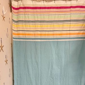 🛍 Ribbon Striped Shower Curtain